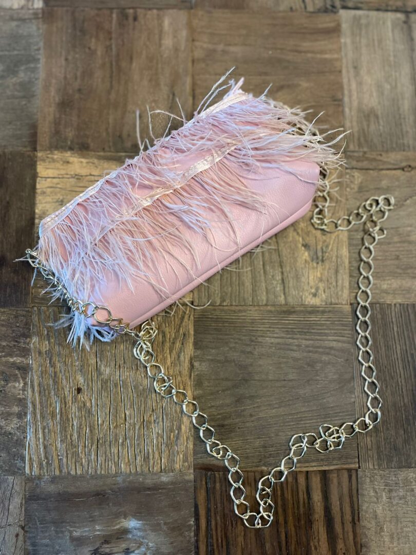 Blush Royale Ostrich Bag - Image 3