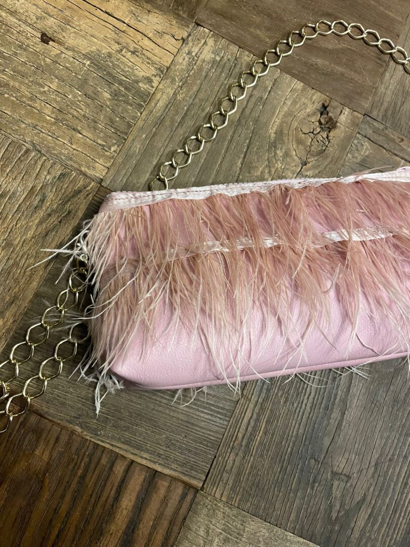 Blush Royale Ostrich Bag - Image 2