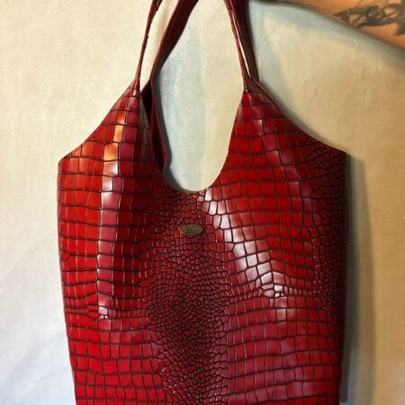 Slouchy Shopper | Limited Edition | Ruby-Red Python